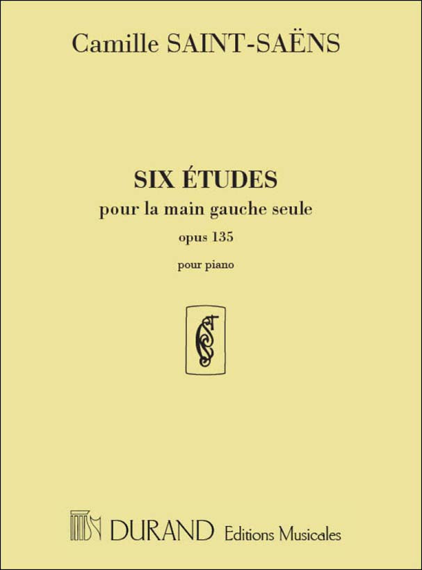 サン・サーンス：左手のための6つの練習曲 Op.135 【輸入：ピアノ】