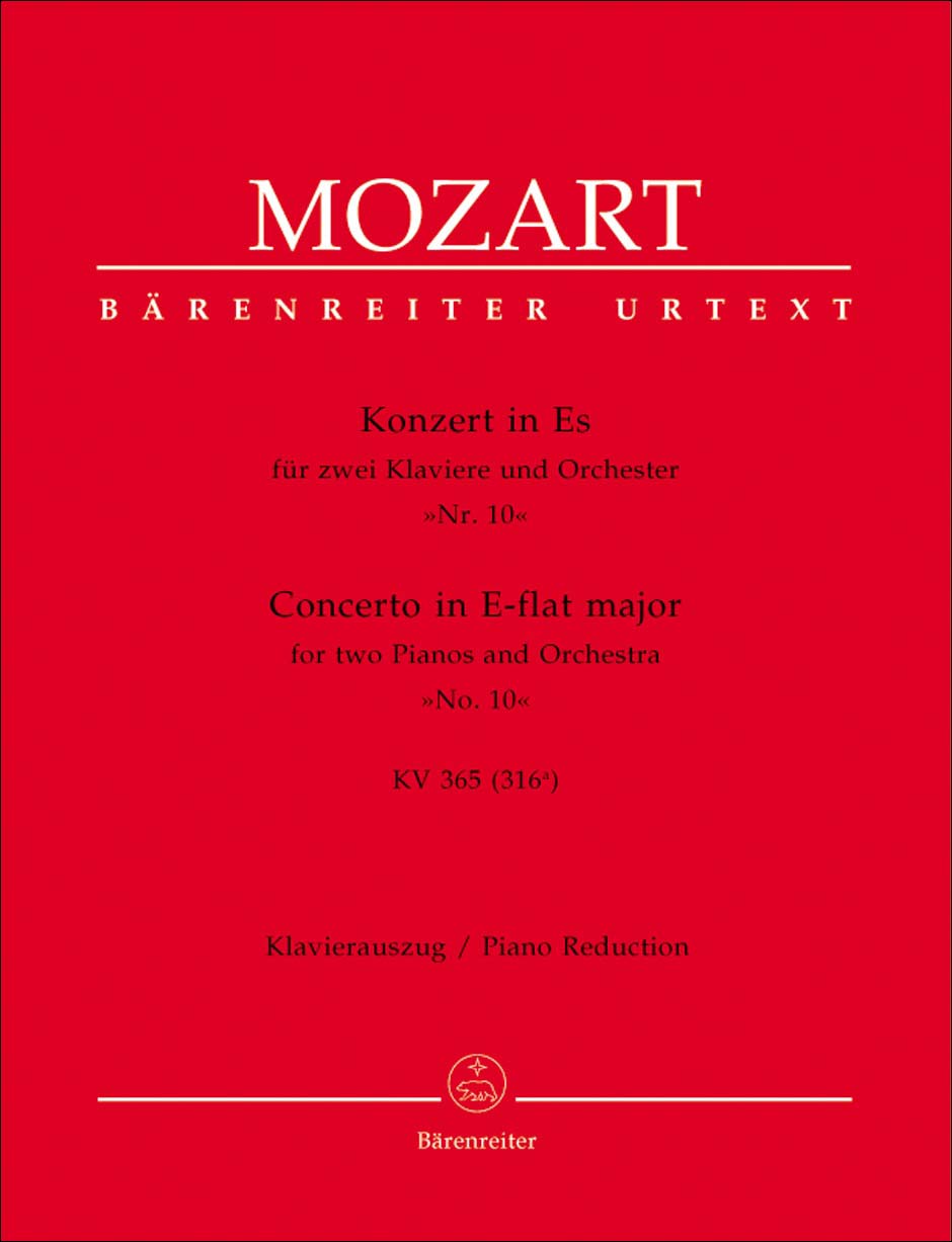 モーツァルト：ピアノ協奏曲 第10番(2台のピアノのための協奏曲) 変ホ長調 KV 365/原典版/Topel編: 演奏用譜(2台ピアノと伴奏ピアノ) 【輸入：ピアノ】