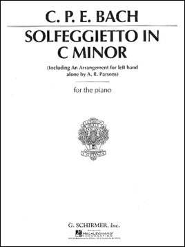 バッハ：左手のためのソルフェジット ハ短調/Parsons編 【輸入：ピアノ】