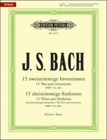 バッハ：インヴェンションとシンフォニア(二声と三声のインヴェンション) BWV 772-801/原典版/バルテルス編 【輸入：ピアノ】