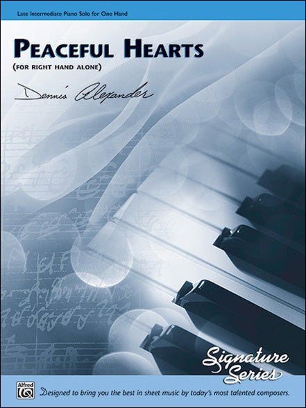 アレクサンダー、Dennis：右手のための ピースフル・ハート 【輸入：ピアノ】