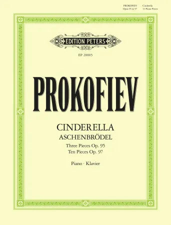 プロコフィエフ：バレエ「シンデレラ」より 13の小品 Op.95、Op.97 【輸入：ピアノ】