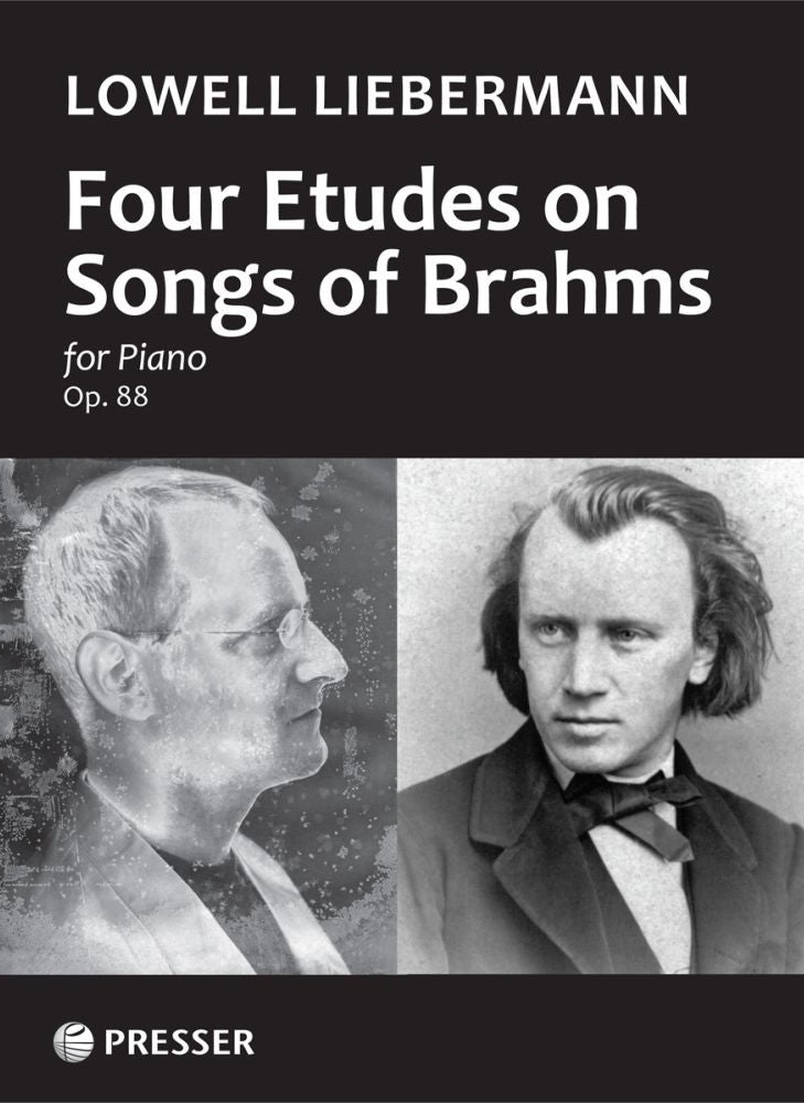 リーバーマン：ブラームスの歌曲による4つの練習曲 Op.88 【輸入：ピアノ】