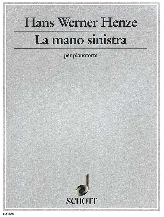 ヘンツェ：左手のための練習曲 【輸入：ピアノ】