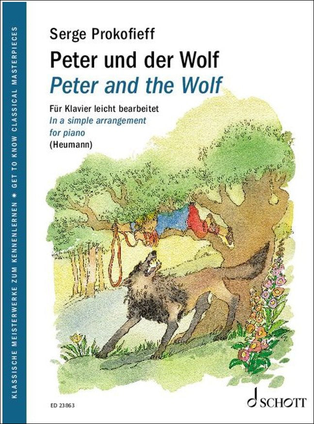 プロコフィエフ：やさしく弾ける「ピーターと狼」 Op.67(独語・英語版)/Heumann編 【輸入：ピアノ】