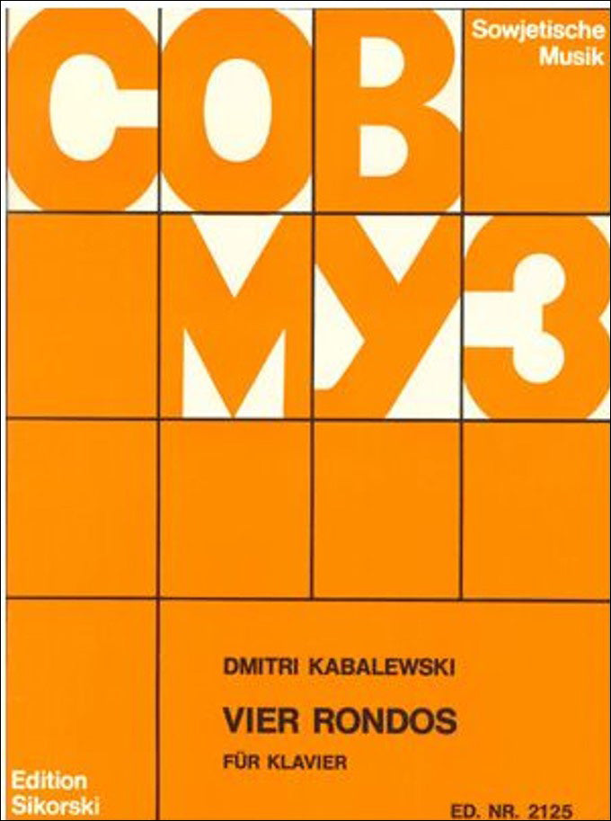 カバレフスキー：4つのロンド Op.60 【輸入：ピアノ】