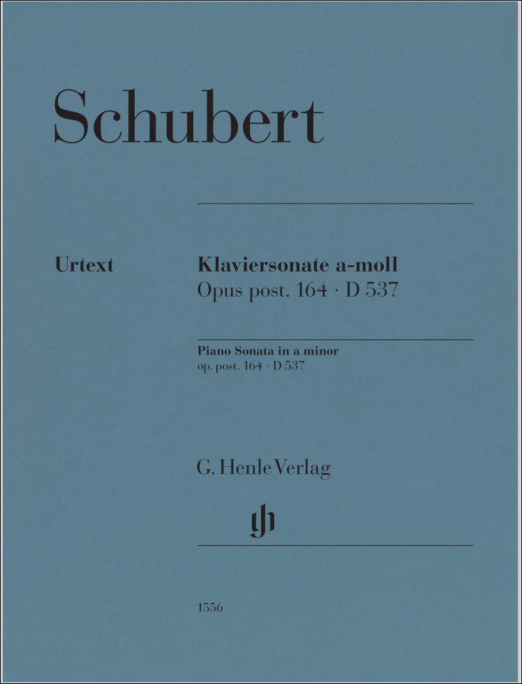 シューベルト：ピアノ・ソナタ 第4番 イ短調 D 537/原典版/Rahmer編/Helmchen運指 【輸入：ピアノ】