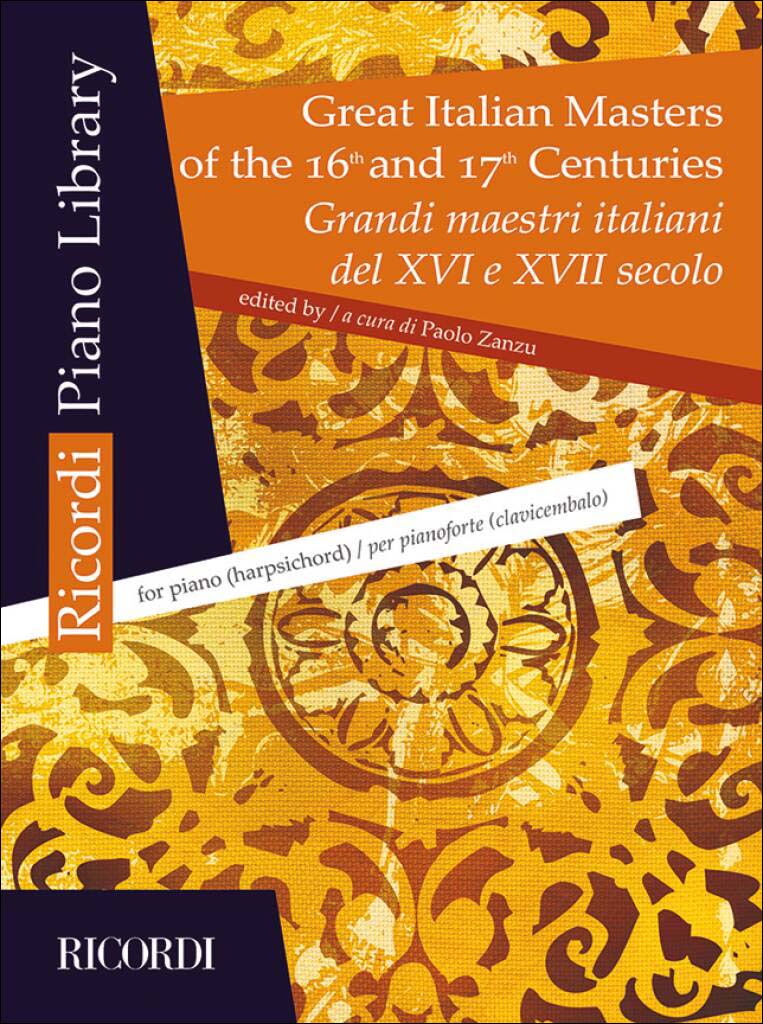 16世紀～17世紀のグレイト・イタリアン・マスターズ 【輸入：ピアノ】