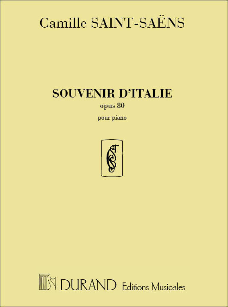 サン・サーンス：イタリアの思い出 Op.80 【輸入：ピアノ】