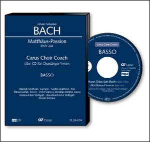 バッハ：マタイ受難曲 BWV 244: バス・パート合唱練習用 MP3CD 【輸入：CD/DVD】