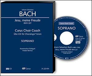 バッハ：モテット「イエス、わが喜び」 BWV 227: 合唱練習用MP3CD - ソプラノ・パート 【輸入：CD/DVD】
