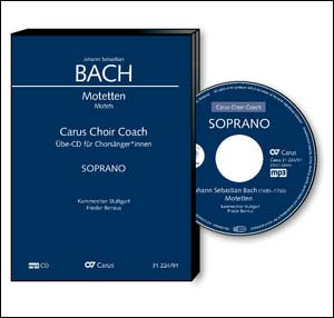 バッハ：モテット全集(通奏低音付混声四部合唱): 合唱練習用MP3CD - ソプラノ・パート 【輸入：CD/DVD】