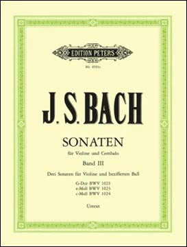 バッハ：バイオリン・ソナタ集 BWV 1021, 1023-1024 【輸入：ヴァイオリン】