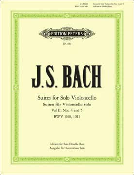 バッハ：無伴奏チェロ組曲 第2巻: BWV 1010-1011/無伴奏コントラバス用編曲 【輸入：コントラバス】