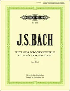 バッハ：無伴奏チェロ組曲 第3巻: BWV 1012/無伴奏コントラバス用編曲 【輸入：コントラバス】