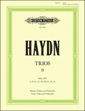 ハイドン：ピアノ三重奏曲集 第2巻: Hob.XV/1, 9-11, 13, 18-19, 21, 23, 31 【輸入：室内楽(パート譜)】