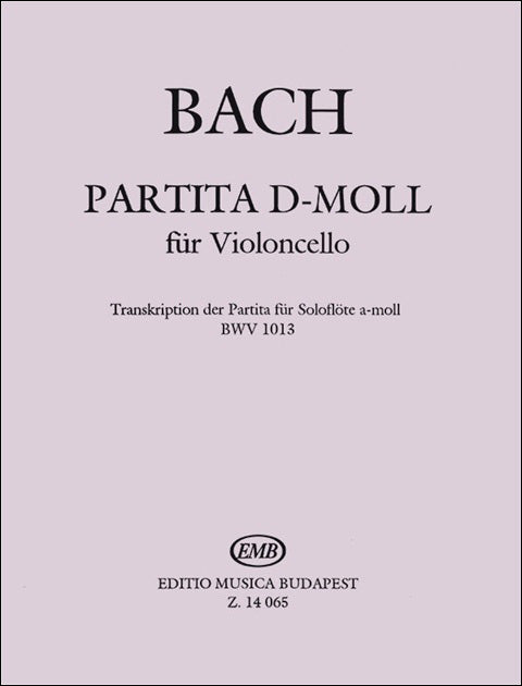 バッハ：無伴奏フルートのためのパルティータ BWV 1013/チェロ用編曲(ニ短調)/Pertorini編 【輸入：チェロ】