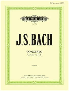 バッハ：オーボエとバイオリンのための協奏曲 ハ短調 BWV 1060a 【輸入：室内楽(パート譜)】