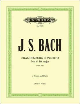 バッハ：ブランデンブルク協奏曲 第6番 BWV 1051/2台のビオラのための編曲 【輸入：ヴィオラ】