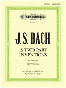 バッハ：インヴェンション(二声のインヴェンション) BWV 772-786 【輸入：ギター】