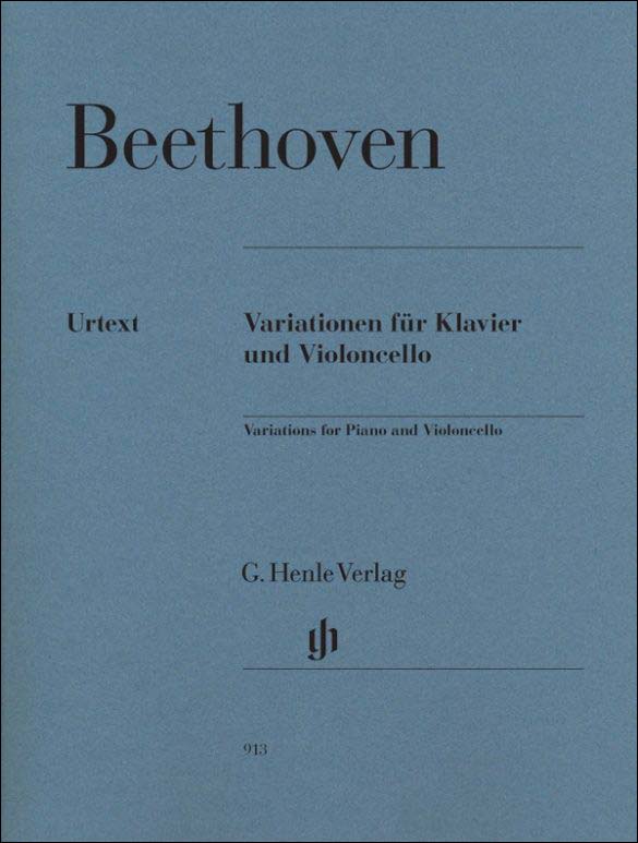 ベートーヴェン：チェロのための変奏曲集 : Op.66, WoO.45-46/原典版 【輸入：チェロ】