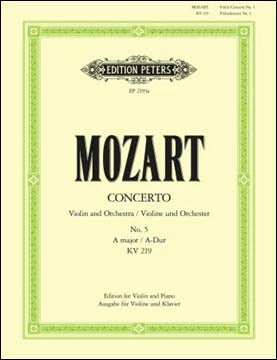 モーツァルト：バイオリン協奏曲 第5番 イ長調 KV 219 【輸入：ヴァイオリン】