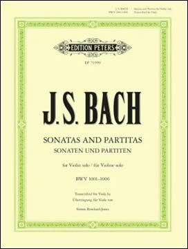 バッハ：無伴奏バイオリンのためのパルティータ BWV 1001-1006/ビオラ用編曲/Rowland-Jones編 【輸入：ヴィオラ】