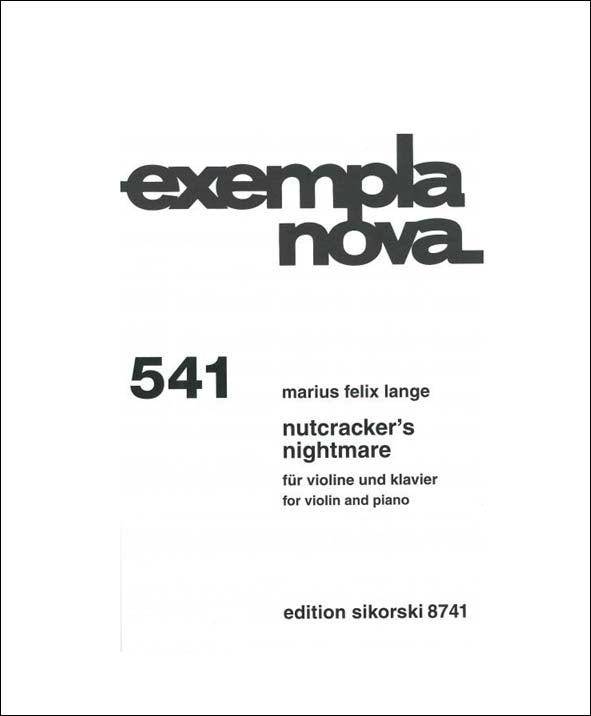 ラング：バイオリンとピアノのための「くるみ割り人形の悪夢」 【輸入：ヴァイオリン】
