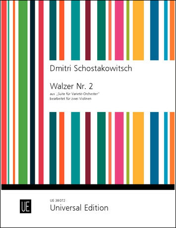 ショスタコーヴィチ：「ジャズ組曲」より ワルツ 第2番/バイオリン二重奏用編曲/David編 【輸入：ヴァイオリン】