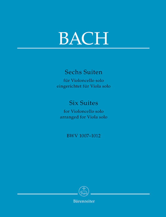 バッハ:無伴奏チェロ組曲 BWV 1007-1012/ビオラ用編曲/原典版/Park編 【輸入:ヴィオラ】