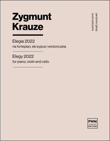 クラウゼ：エレジー2022 ～ ピアノ、バイオリンとチェロのための 【輸入：室内楽(パート譜)】