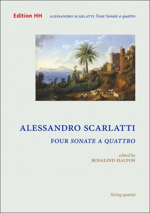 スカルラッティ：弦楽四重奏のための4つのソナタ: スコアとパート譜セット 【輸入：室内楽(パート譜)】