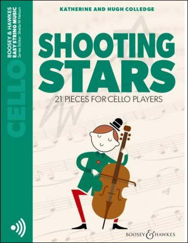 コリッジ：シューティング・スターズ - チェロ奏者のための21の小品/新版/Nelson編: オーディオ・オンライン・アクセスコード付 【輸入：チェロ】