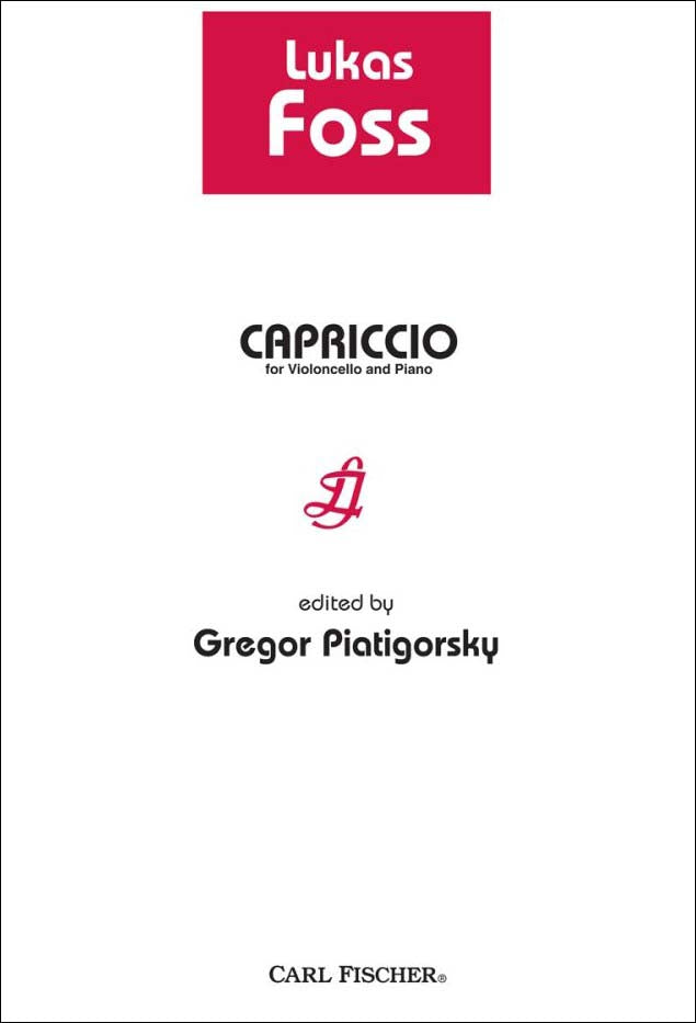 フォス：カプリッチョ/Piatigorsky編 【輸入：チェロ】