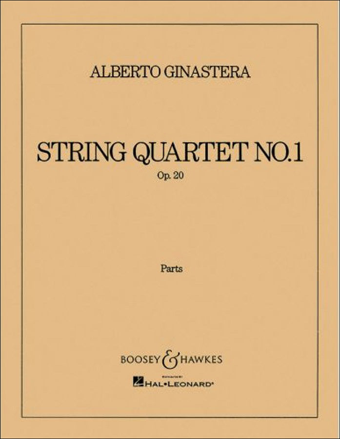 ヒナステーラ：弦楽四重奏曲 第1番 Op.20: パート譜セット 【輸入：室内楽(パート譜)】