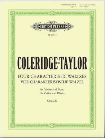 コールリッジ＝テイラー：4つの性格的ワルツ Op.22 【輸入：ヴァイオリン】