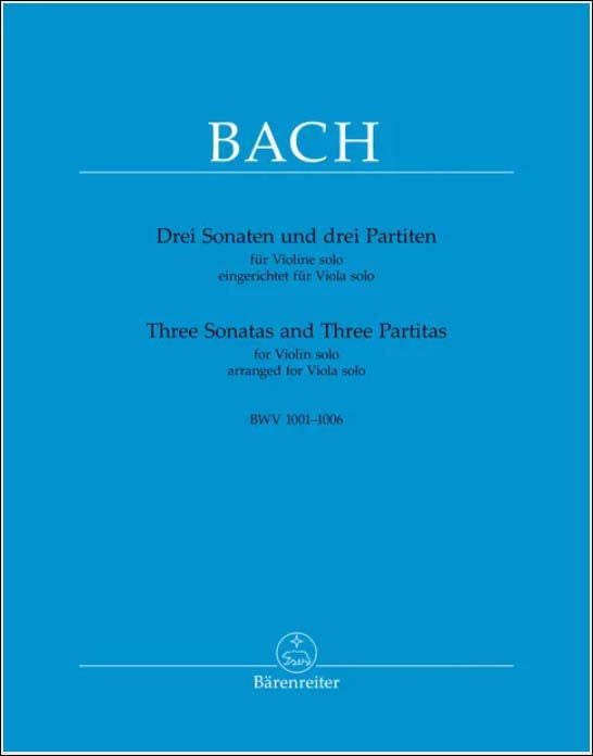 バッハ：無伴奏バイオリンのためのソナタとパルティータ/ビオラ用編曲/Park編 【輸入：ヴィオラ】