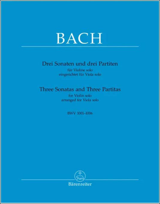 バッハ：無伴奏バイオリンのためのソナタとパルティータ/ビオラ用編曲/Park編 【輸入：ヴィオラ】