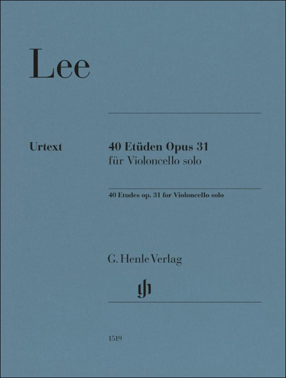 リー：40の旋律的で発展的な練習曲 Op.31/原典版/Oppermann編/Schmidt運指 【輸入：チェロ】