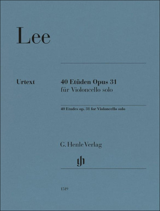 リー：40の旋律的で発展的な練習曲 Op.31/原典版/Oppermann編/Schmidt運指 【輸入：チェロ】