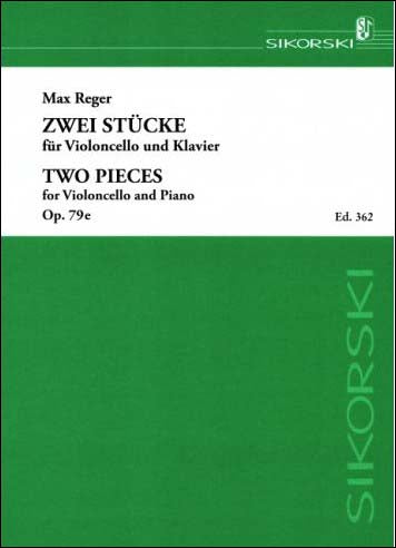 レーガー：2つの小品 Op.79e/Schreiber編 【輸入：チェロ】