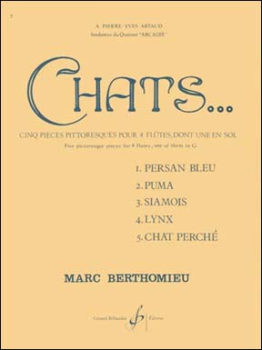 ベルトミュー：猫:パート譜 【輸入：フルート】