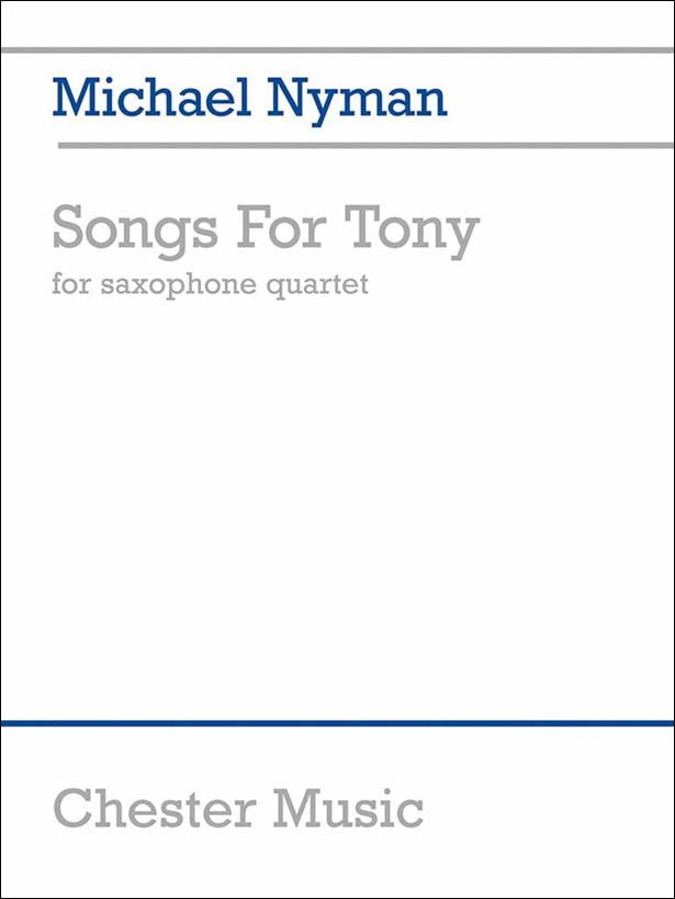 ナイマン：トニーの歌 【輸入：サクソフォン】
