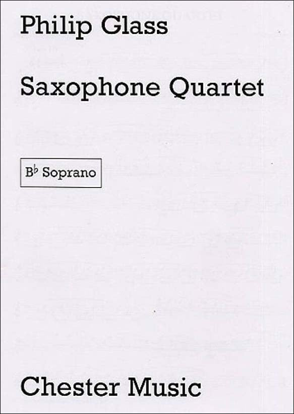 グラス：サクソフォン四重奏曲: パート譜セット 【輸入：サクソフォン】