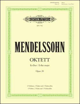 メンデルスゾーン：弦楽八重奏曲 変ホ長調 Op.20 【輸入：室内楽(パート譜)】
