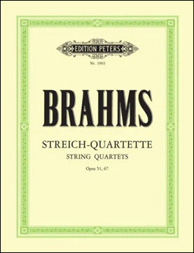 ブラームス：弦楽四重奏曲全集 Op.51/1-2, 67 【輸入：室内楽(パート譜)】