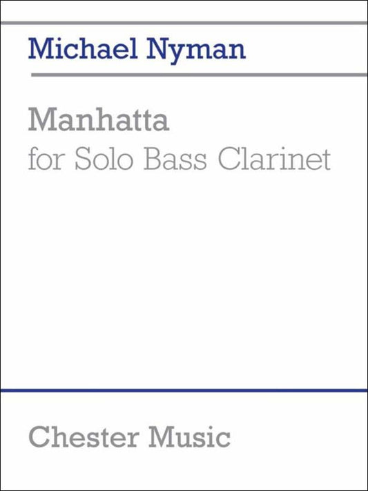 ナイマン:Manhatta(バス・クラリネット・ソロ) 【輸入:クラリネット】