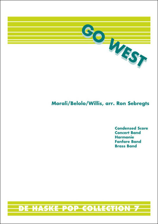 Go West(金管バンド)/Sebregts編曲: スコアとパート譜セット 【輸入：金管バンド】