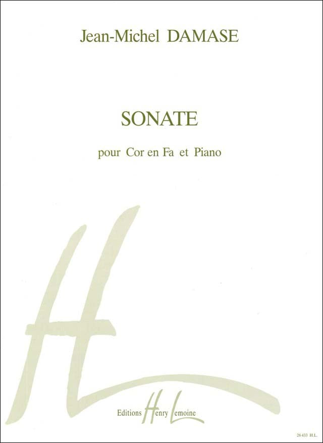 ダマーズ：F管ホルンとピアノのためのソナタ 【輸入：ホルン】