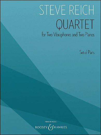 ライヒ：2台のヴィブラフォンと2台のピアノのための四重奏曲: パート譜セット 【輸入：打楽器】